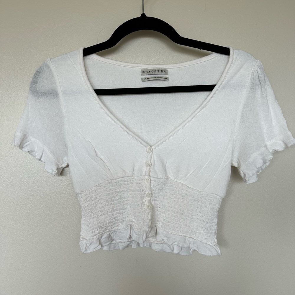 Urban outfitters white crop top size small